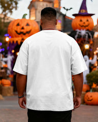 Big & Tall Men's Halloween Poker HA Alphabet Fun Printed Short Sleeve Tee