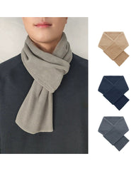 Simple Solid Color Men's Fleece Scarf