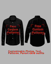 Customized Plus Size Long-sleeved Shirt (You Can Upload Pictures, Text, Logo, Etc. To Customize Your Interesting Long-sleeved Shirt)