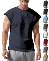 S-3XL American-style Summer Vest, Solid-color, Thin Tank Top T-shirt