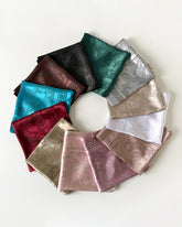 Solid Cashew Printed Silk Scarf Square