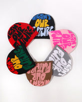 WANT OUR FUTURE Alphabet Jacquard Knit Hat