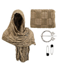 Distressed Cotton Linen Shawl Casual Scarf