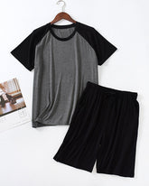 Modal Pajamas Men's Thin Loose Short-sleeved Shorts Summer Outwear Sports Home Suit