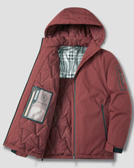 Big & Tall Men's Graphene Down Hooded Cotton-padded Jacket Coat L-6XL