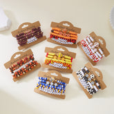 Sports Series Hand Creative All-match Football Softball Beaded Bracelet Set