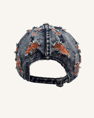 Personalized Washed Denim Hole Vintage Cap