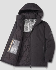 Big & Tall Men's Graphene Down Hooded Cotton-padded Jacket Coat L-6XL