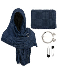 Distressed Cotton Linen Shawl Casual Scarf