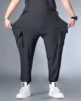 Big & Tall Men's Plus Size Loose Large Pocket Toe Sports Pants L-10XL