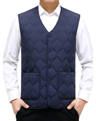 Big & Tall Men's Plus Velvet Padded Warm Cotton Vest Vest XL-6XL