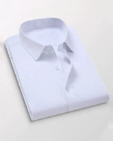 Big & Tall Men's Business Solid Color Long Sleeve Shirt S-8XL