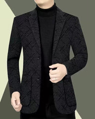 Big & Tall Men's Autumn And Winter Business Padded Suit Jacket L-4XL
