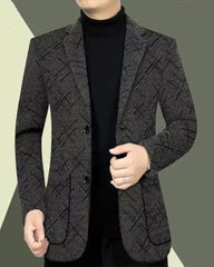 Big & Tall Men's Autumn And Winter Business Padded Suit Jacket L-4XL
