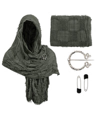 Distressed Cotton Linen Shawl Casual Scarf