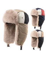 Color Matching Thick Outdoor Warm Pilot Cap