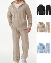 Big & Tall Men's Jacquard Hoodie Pants Set S-2XL