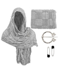 Distressed Cotton Linen Shawl Casual Scarf