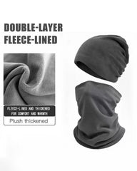 Autumn And Winter Outdoor Pullover Cap Scarf Gloves Thickened Warm Suit