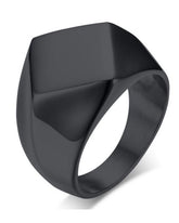 Irregular Diamond-Shaped Solid Titanium Steel Ring