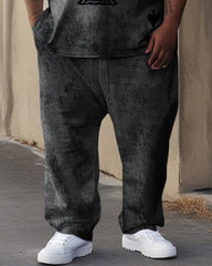 Men's Simple Poker Print Large Suit