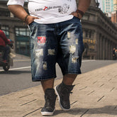 Men's Hole Feature Fashion Trendy Street Shooting Jeans