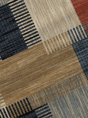 Plus Size Women's Retro Colorblock Texture Print Skinny Leggings