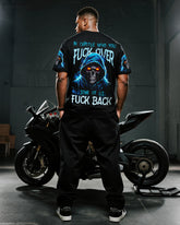 Big & Tall Men's BE CAREFUL ALL OVER Printed T-shirt Long Pants Set