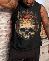 Men's Skull Print Tank Top