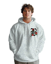 Cotton-Front And Back Gothic Letter Printed Men's Loose Oversized Hoodie