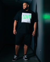 Glow Custom Cotton Tee: Phone Image to Light - Up Art