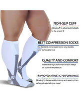 S-7XL Running Fitness Compression Socks, For Obese Men And Women Sports Socks