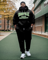 Men's Big & Tall Norfolk State University Style Hoodie and Sweatpants Two Piece Set