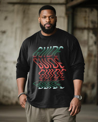 Big & Tall Men's Phantom GUIDE Alphabet Print Long Sleeve Tee