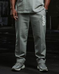 Big & Tall Men's Grey Mars Alphabet Print T-Shirt Trousers Suit