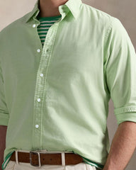100% Cotton-Fruit Green Men's Long Sleeve Shirt