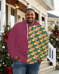 Men's Big & Tall Giyuu Haori Pattern Hoodie and Pants Set