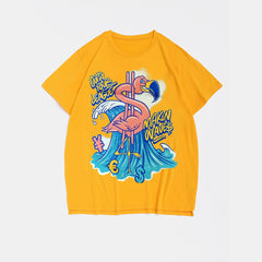 Plus Size Yellow Makin Waves T-Shirt