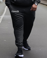 Men's Big and Tall Sweatsuit Letter Print Hoodie and Pants Set