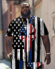 Independence Day Skull Print Large Men's Set