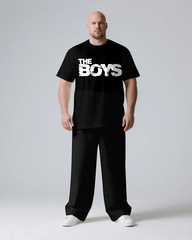 THE BOYS Slogan T-shirt 2-Piece Set