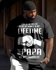 Fist Letter Print T-shirt Trousers Suit Men's Large