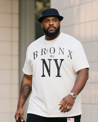 Big Boy Street Fashion English Printed Short Sleeve Trousers Suit