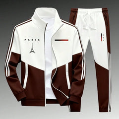 Men's Athletic Set Casual Sports Jacket and Jogging Pants