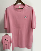 4XL-8XL Big & Tall Men's Daily Casual Embroidered Bear Printed Cotton Round Neck Short Sleeve T-Shirt