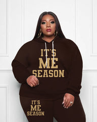 Women's It's Me Season Plus Size Hoodie Suit