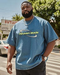 Big & Tall Men's Easy All-Match Heaven Made Denim T-Shirt