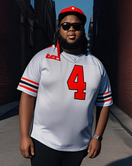 Men's Plus Size Digital Print Top T-shirt