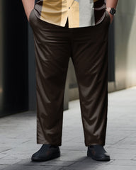 Men's Big & Tall Casual Colorblock 2 Piece Short Sleeve Walking Set