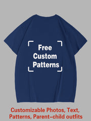 Customized Plus Size T-shirt (You Can Upload Pictures, Text, Logo, Etc. To Customize Your Interesting T-shirt)